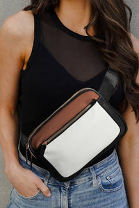 Faux Leather Crossbody Bag