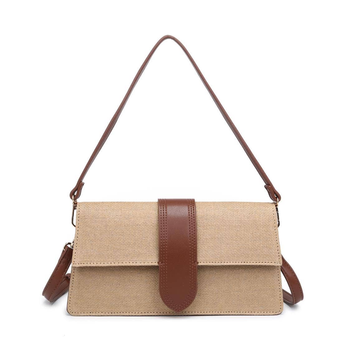 Violet Straw Crossbody