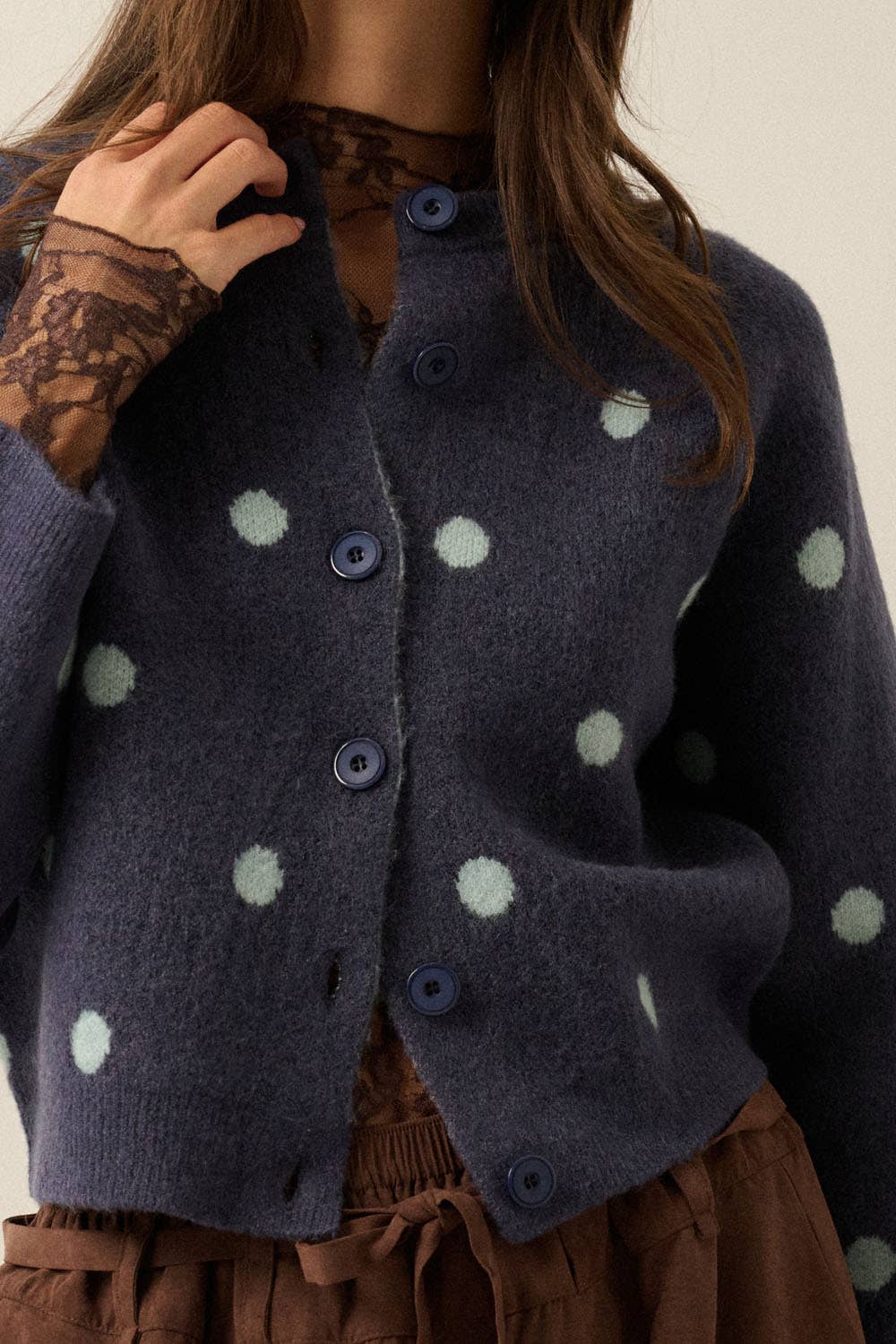 Carmen Polka Dot Cardigan