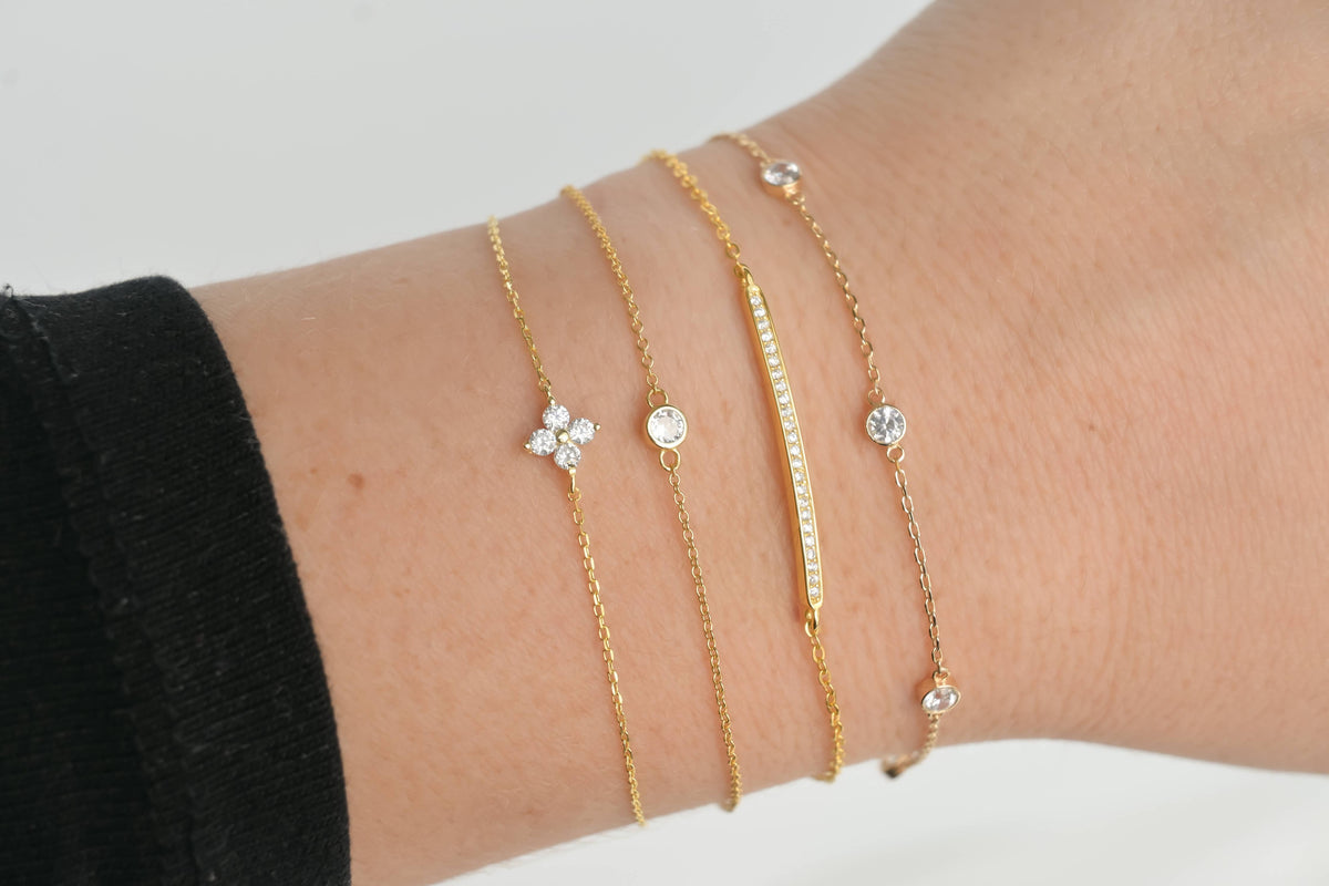 Dainty Gold & Silver Bracelets