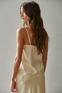 Yarrow Satin Lace Top