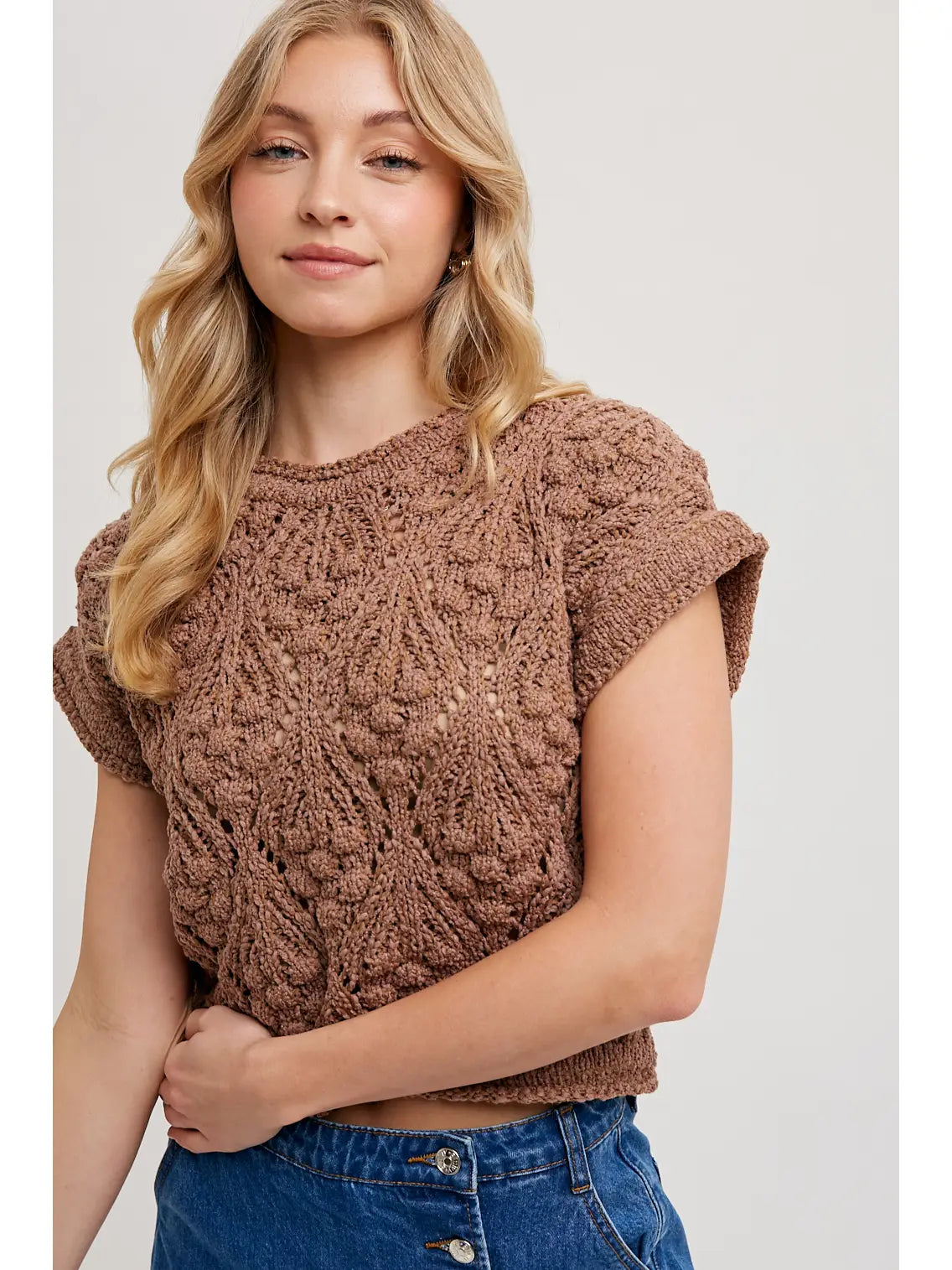 Ivy Knit Sweater- Mocha