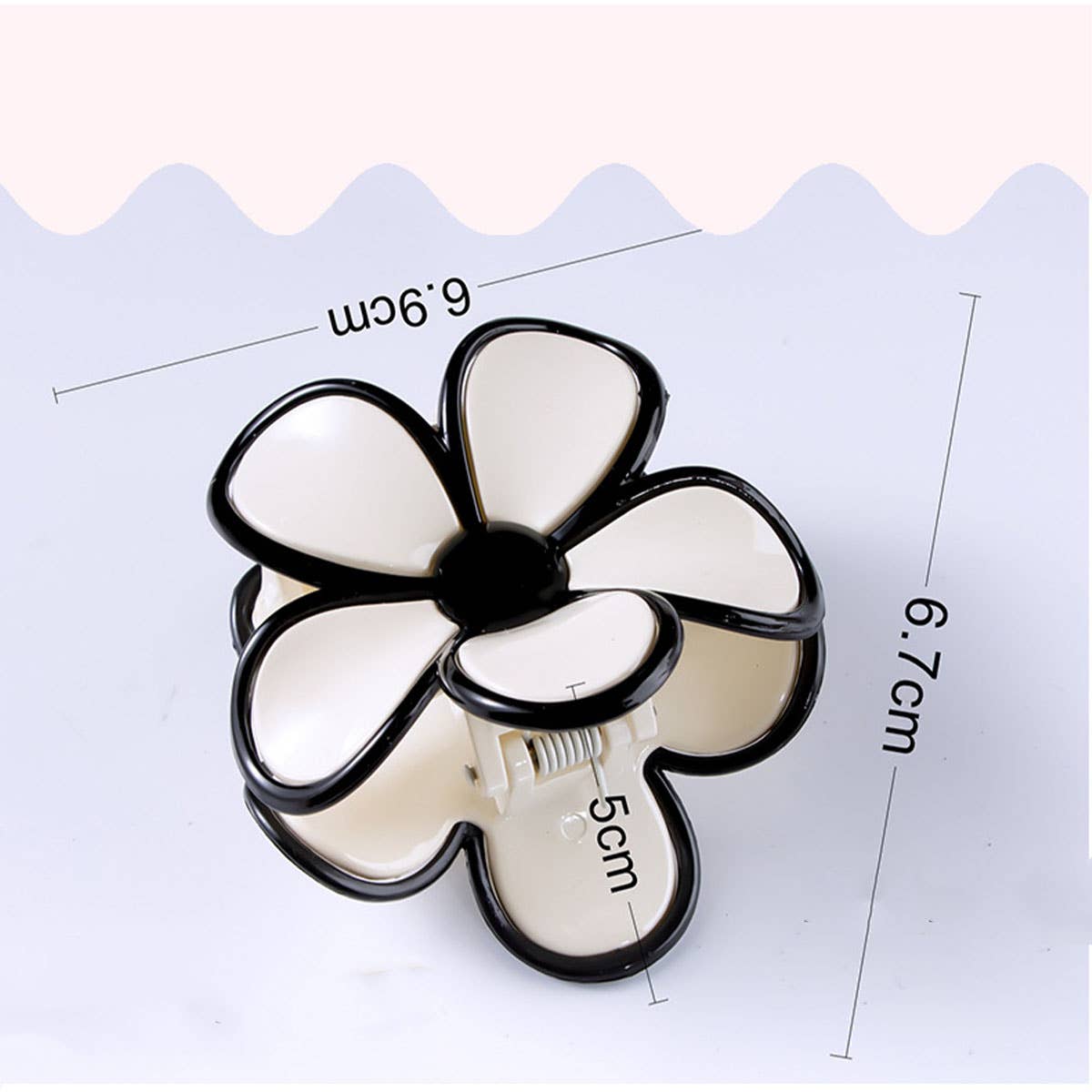 Floral Flower Claw Clip