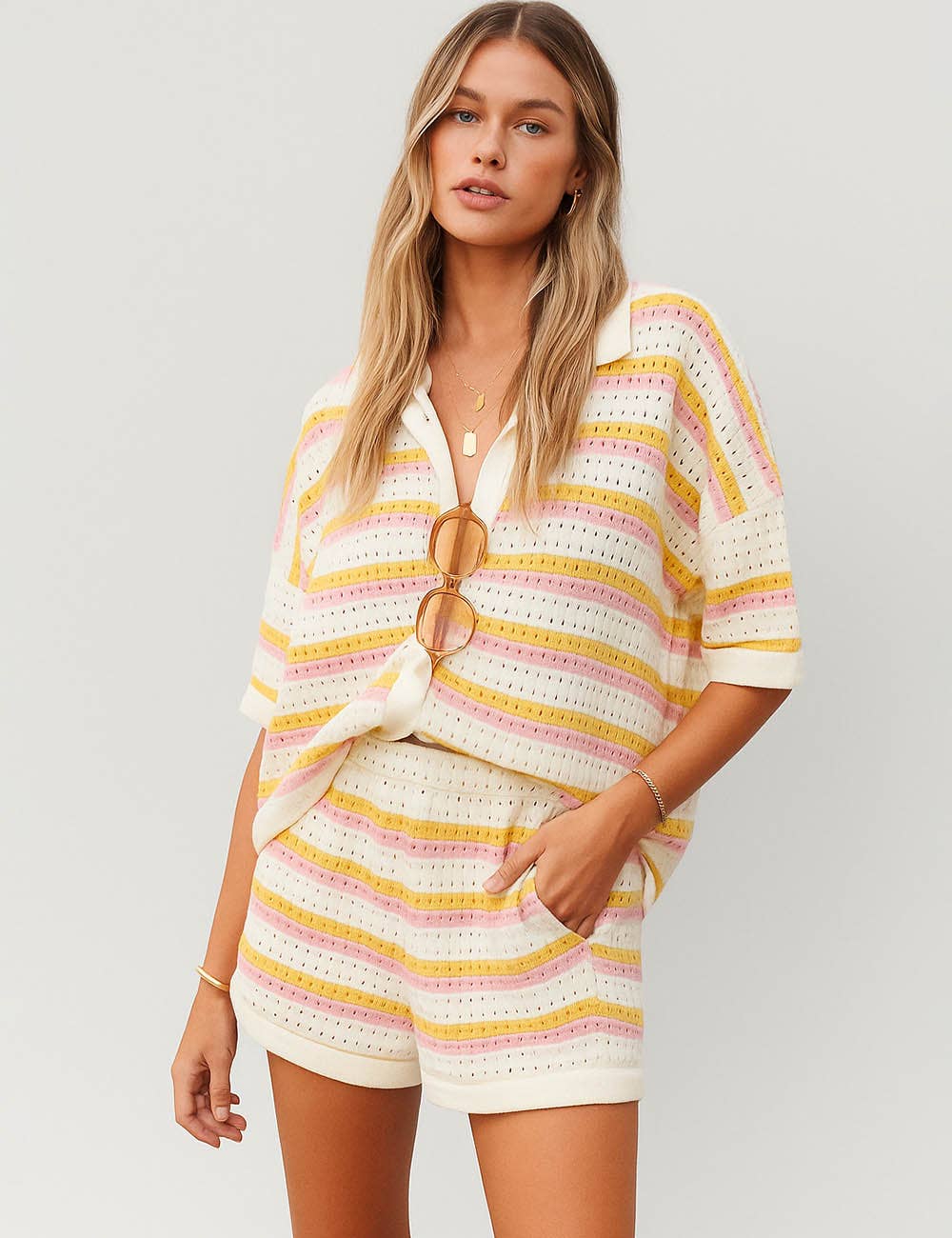 Kim Knit Top & Shorts Set 