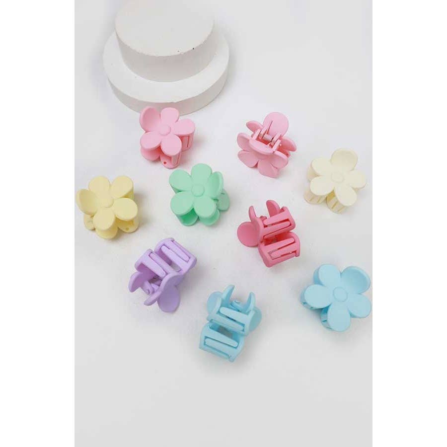 Medium Matte Flower Hair Clip