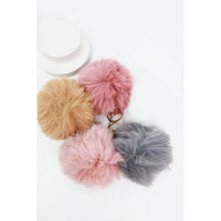 Fur Pom Pom Keychain