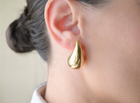 Tear Drop Stud Earrings