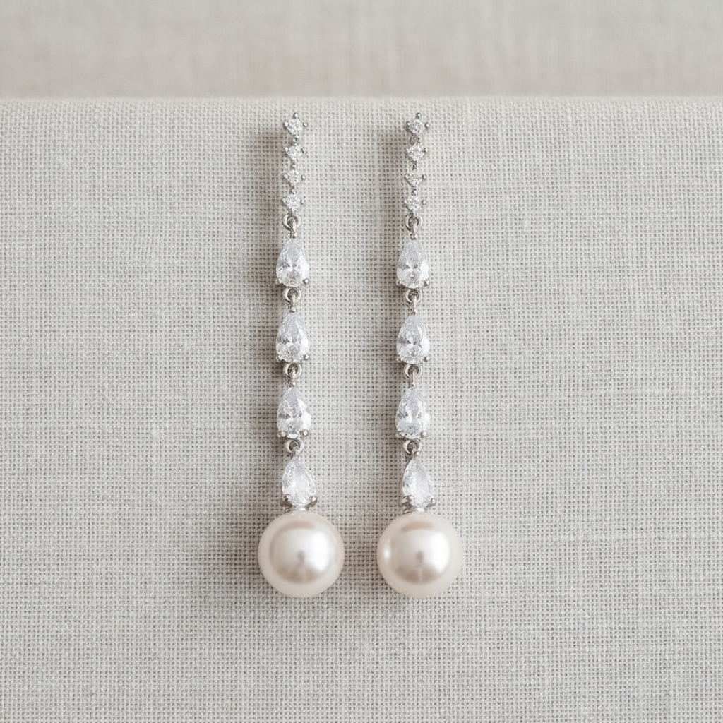 Long Tassel Pearl Earrings