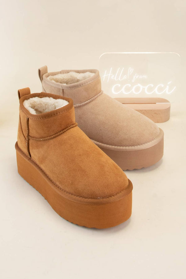 Benji Mini Ankle Platform UGG Dupes