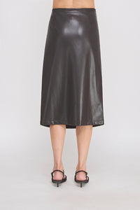 Roxie Leather Midi Skirt