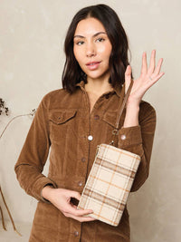 Riley Plaid Wristlet