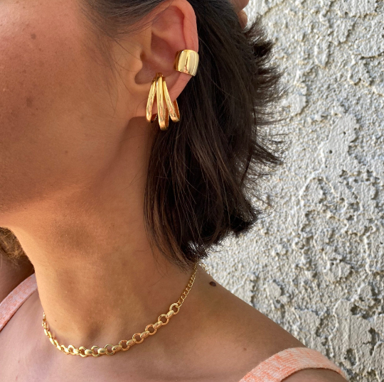 Ear Cuff Earrings Gold Filled