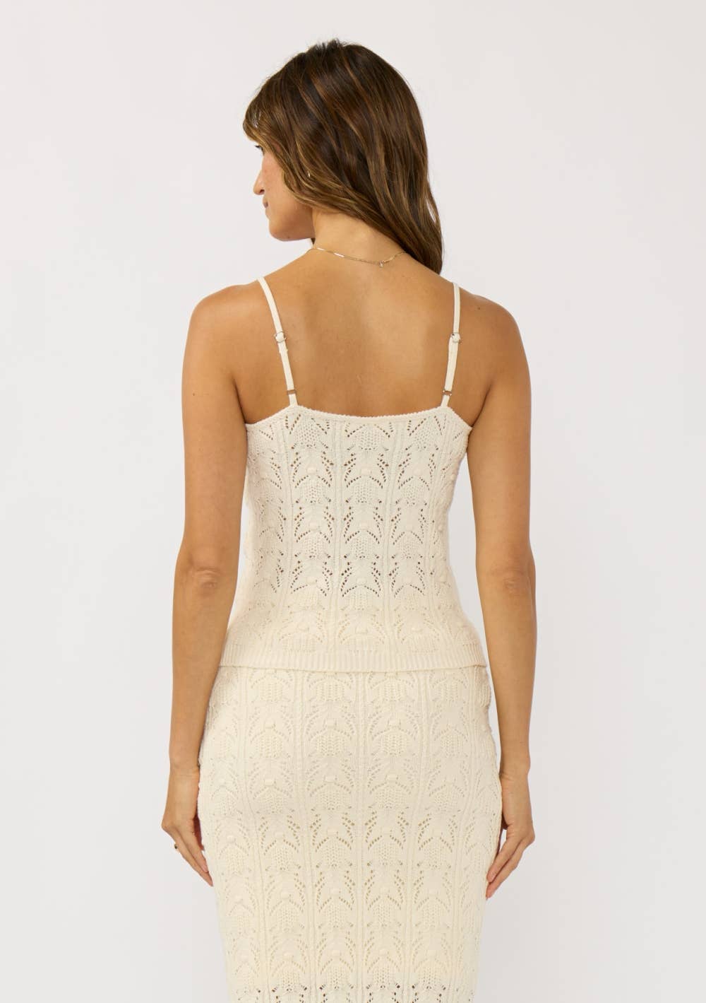 Georgia Pointelle Sweater Tank