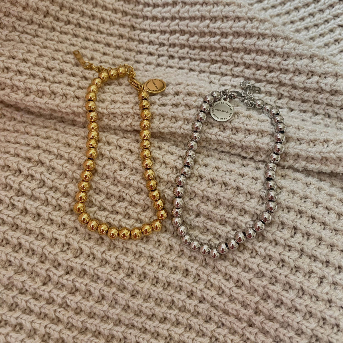 Beaded Bracelet 18k Gold Filled