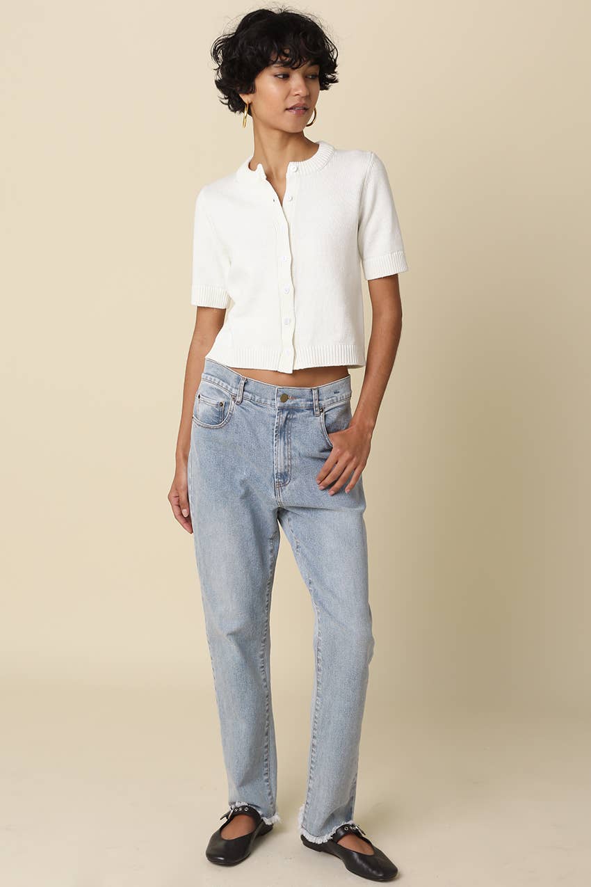 Leia Short Sleeve Knit Top