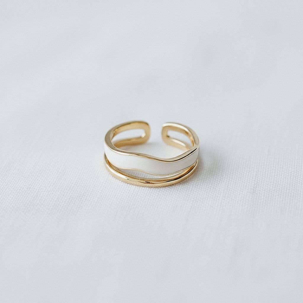 Vintage Drip Glaze Ring