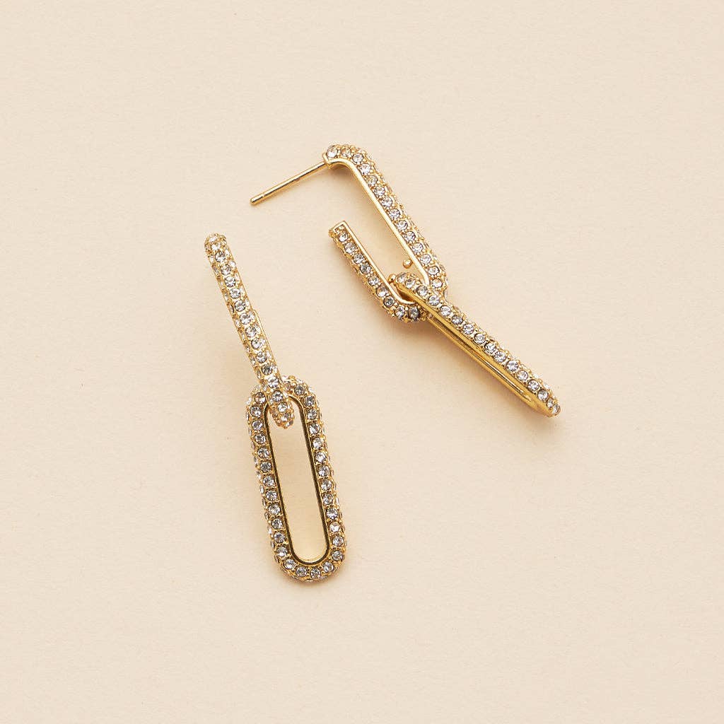 18K Gold Dip Dangle Earrings
