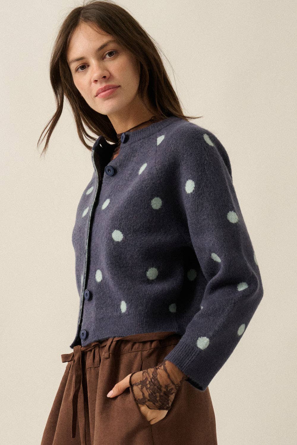 Carmen Polka Dot Cardigan
