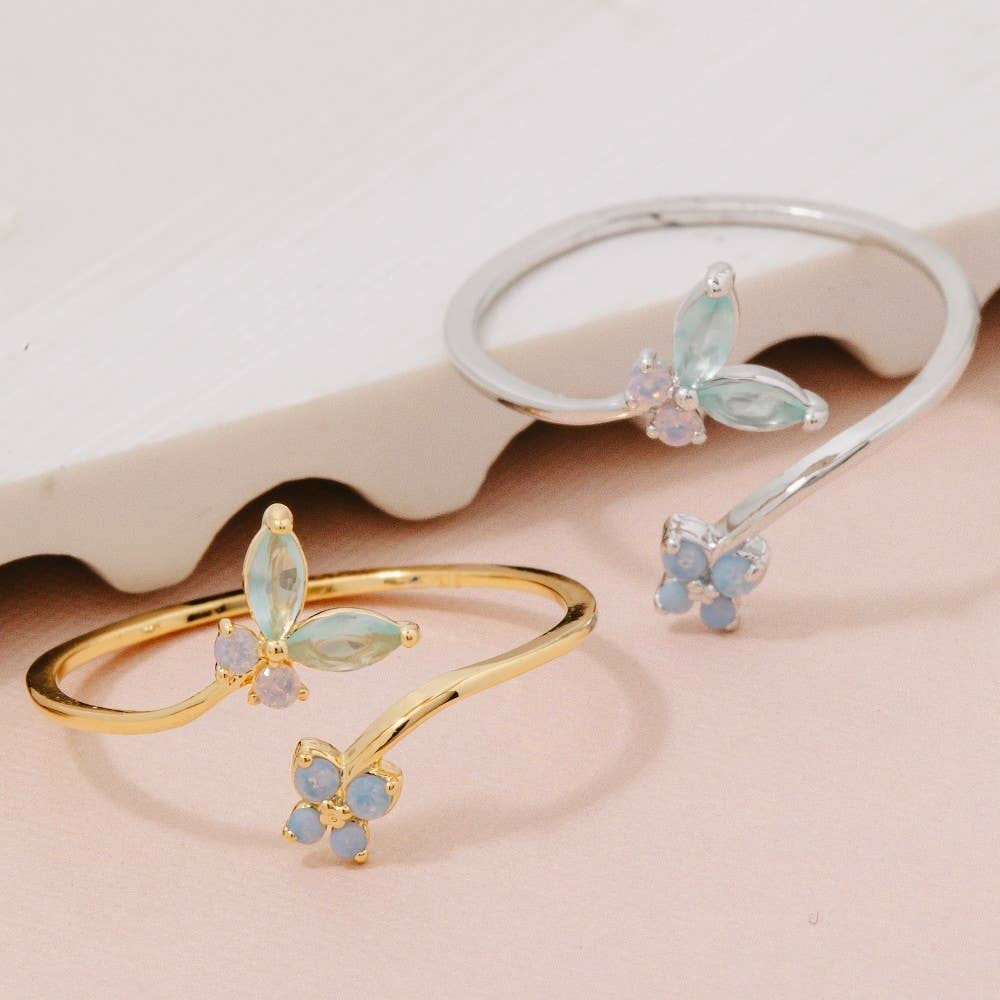 Butterfly & Flower Ring