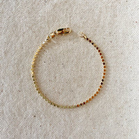 Dot Ball Bracelet Gold Filled- 7 Inch