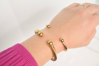 Gold Cuff Bangle Bracelets