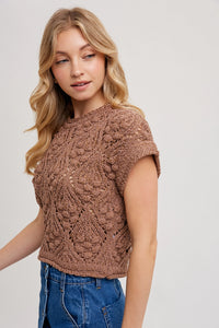 Ivy Knit Sweater- Mocha
