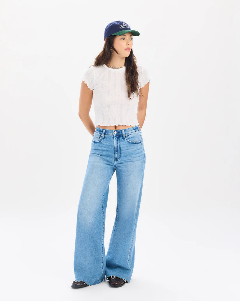 Far Out High Rise Wide Leg- Right On