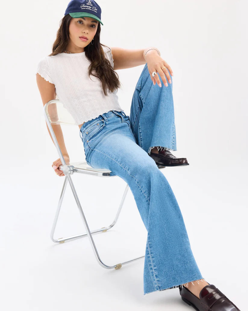Far Out High Rise Wide Leg- Right On