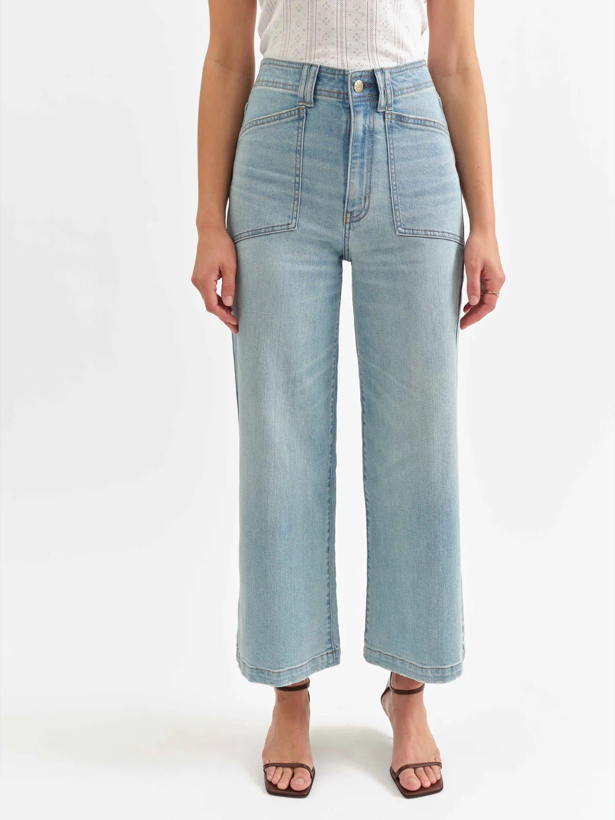 Valley Girl Patchpocket Ankle Jeans