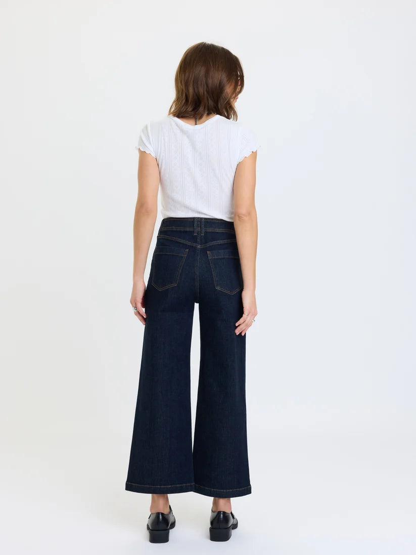 Valley Girl Patchpocket Jeans- Rinse