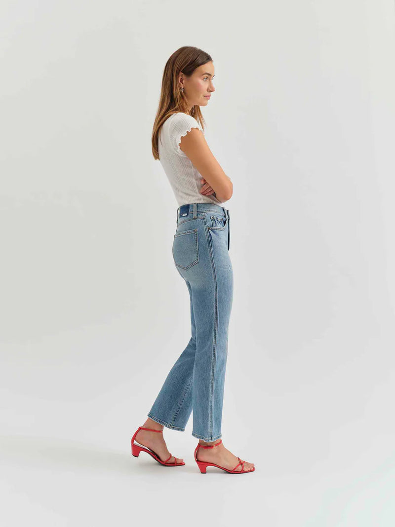 Soho High Rise Ankle Flare Jeans