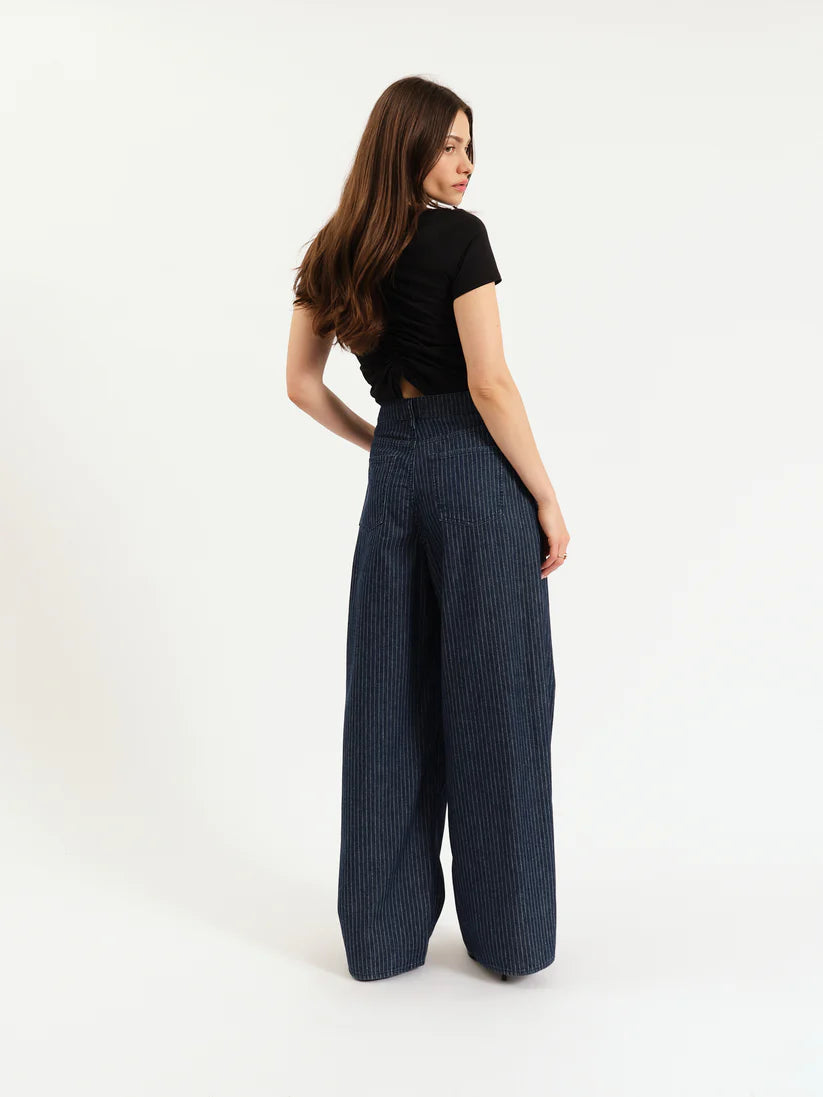 Highland Baggy Jeans- Pinstripe