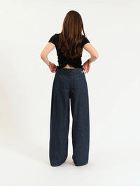 Highland Baggy Jeans- Pinstripe