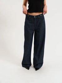 Highland Baggy Jeans- Pinstripe