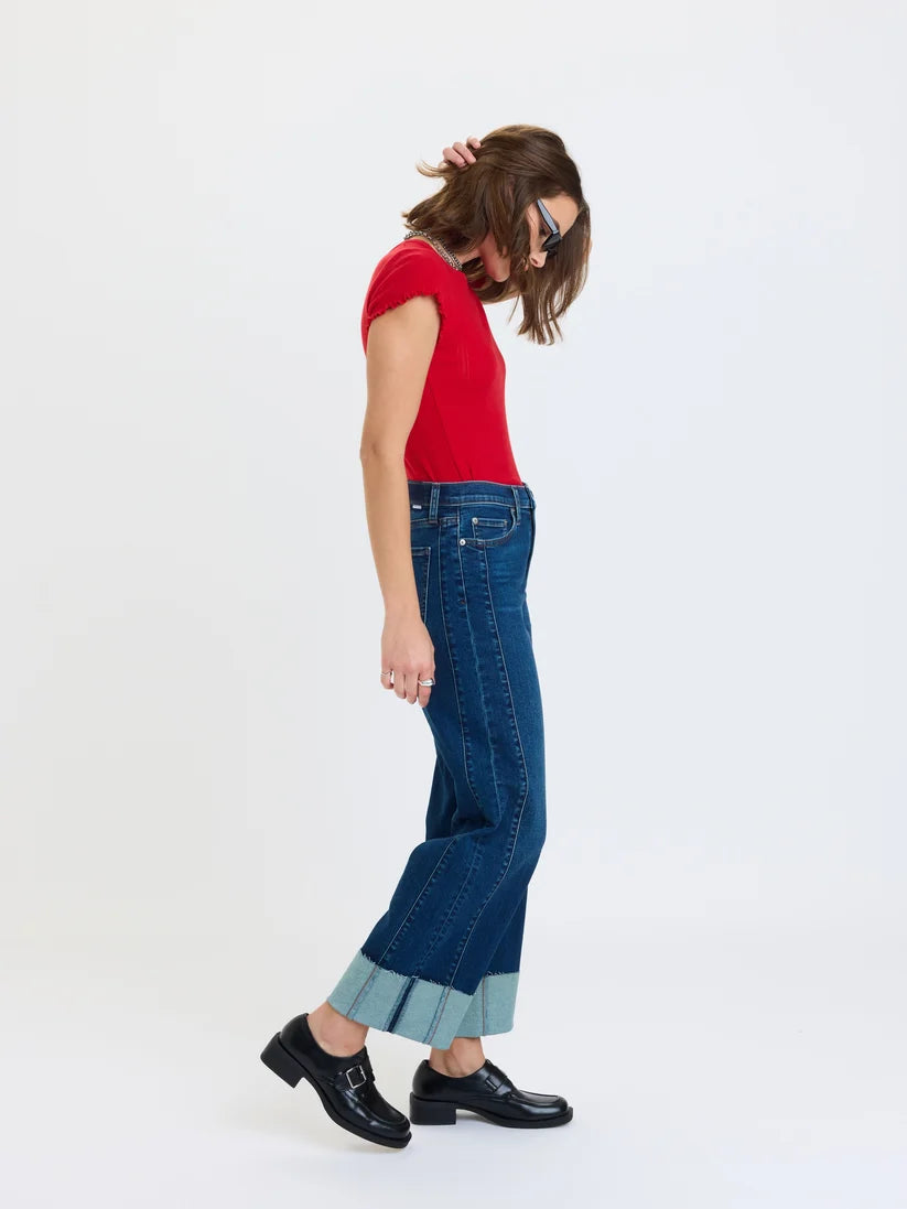 Pleaser High Rise Cuffed Jean