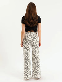 Far Out Wide Leg Jean-Zebra