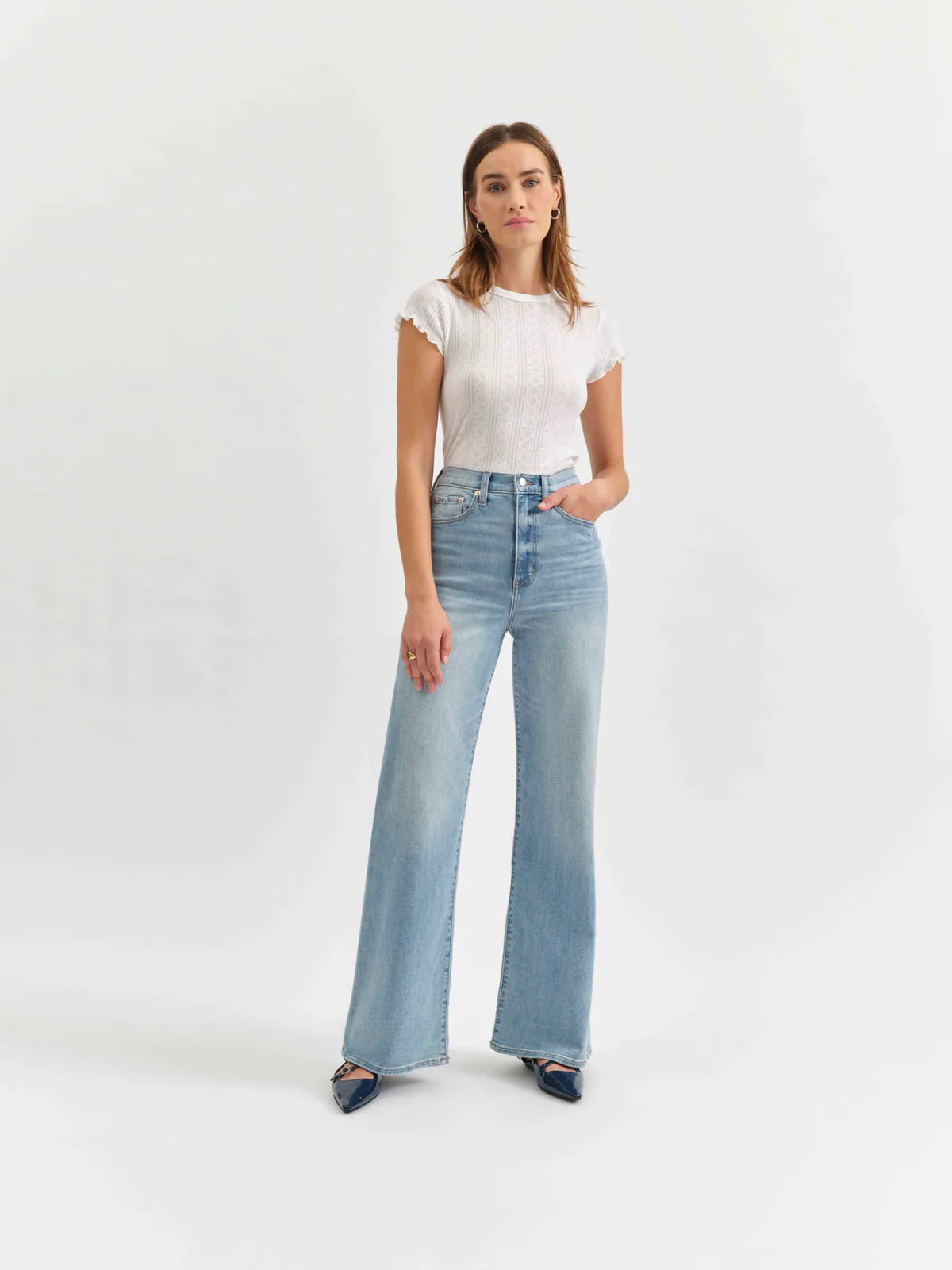 Far Out Wide Leg Jeans- Blooming Vintage