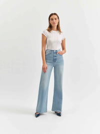 Far Out Wide Leg Jeans- Blooming Vintage