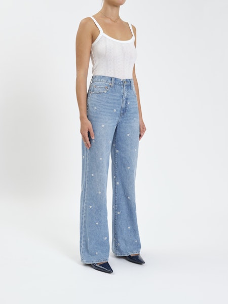 Far Out Wide Leg Jeans-Dazey
