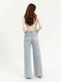 Far Out Wide Leg Studded Jeans