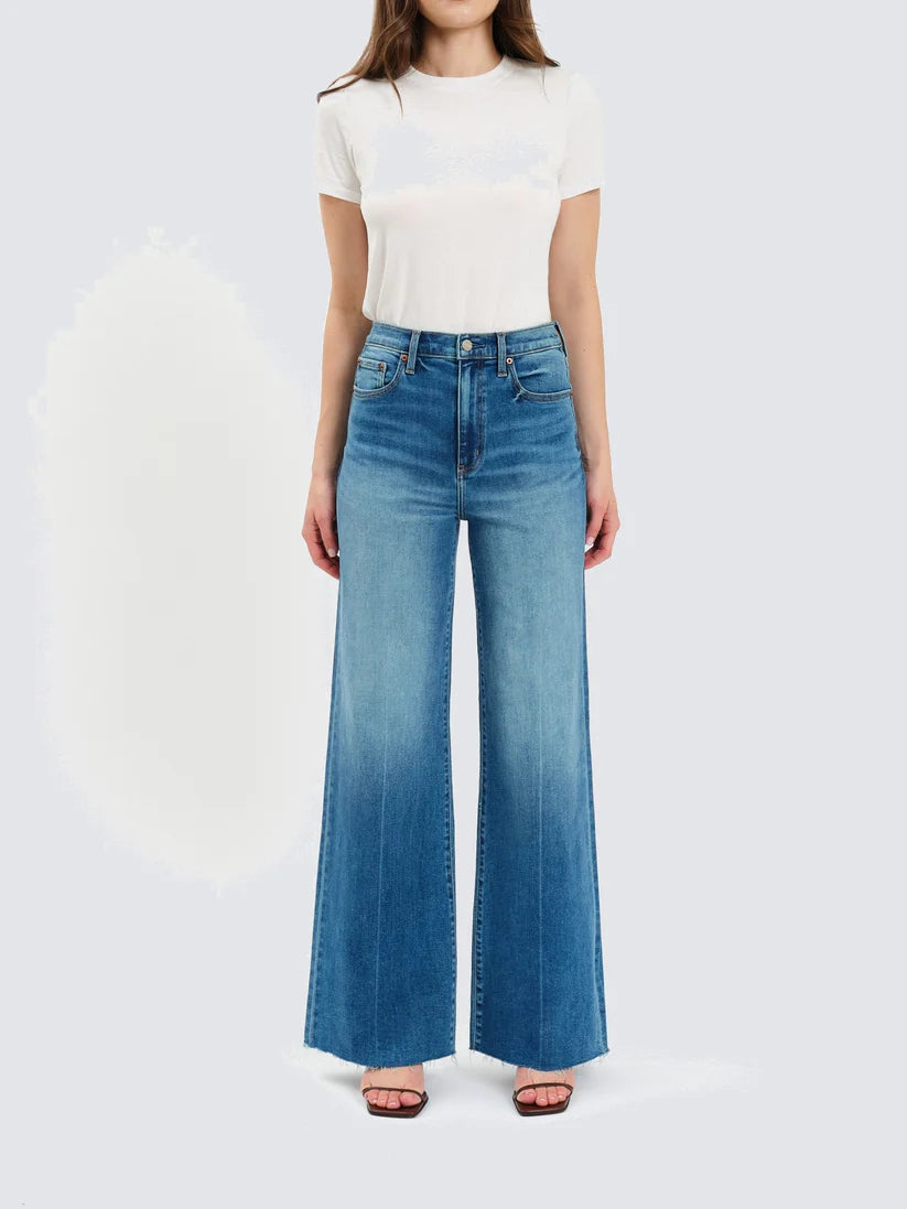 Far Out High Rise Wide Leg - New Indigo