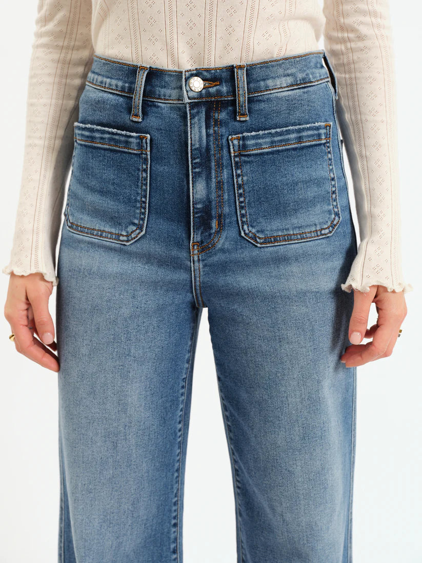 Far Out Wide Leg With Fashion Pocket- Vintage City