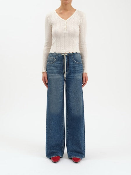 Madison Wide Leg Jean- Vintage Blue
