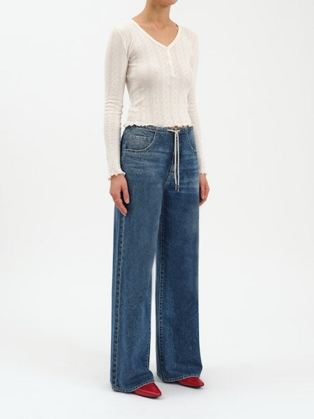 Madison Wide Leg Jean- Vintage Blue