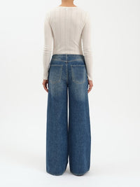 Madison Wide Leg Jean- Vintage Blue