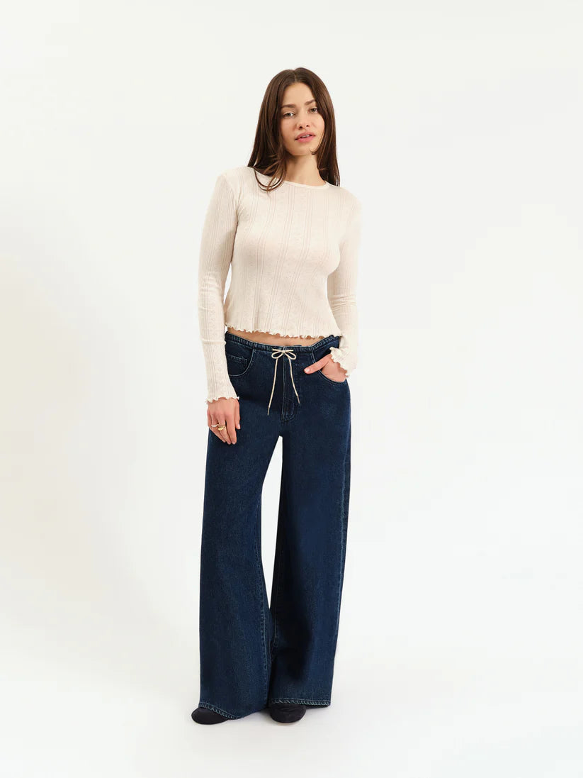 Madison Wide Leg Jeans- Moonlight