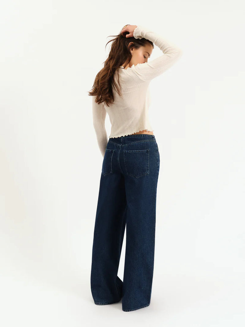 Madison Wide Leg Jeans- Moonlight