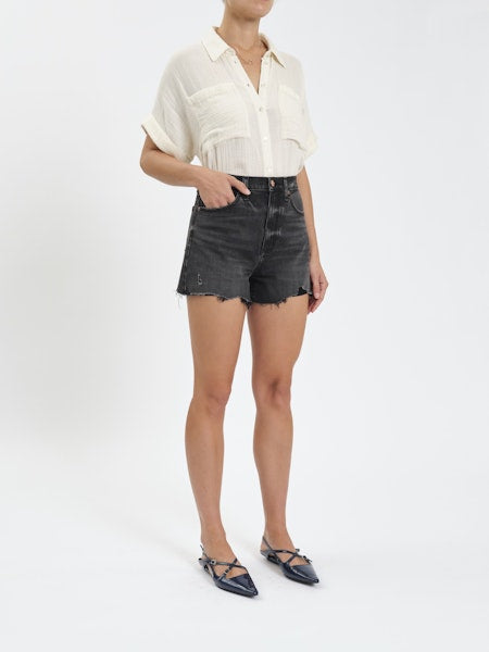 Knockout Hise Rise Shorts - Night Life Vintage