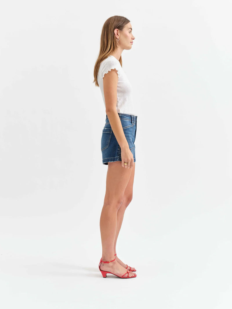 Valley Girl High Rise Shorts - Manhattan