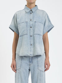 Shore Rolled Sleeve Top